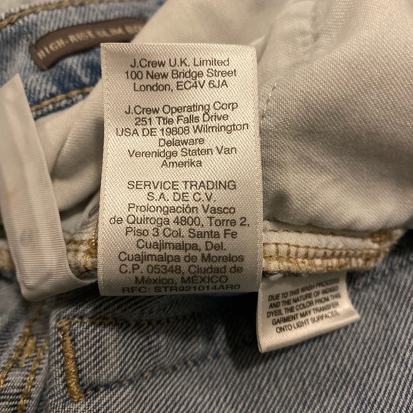 POINT SUR J.Crew Women's High Rise Slim Boy Jeans sz 24 - Picture 13 of 15